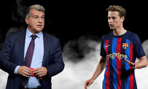 Frenkie de Jong, Joan Laporta, 2022/23