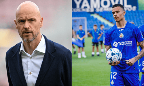 Mason Greenwood and Erik ten Hag split