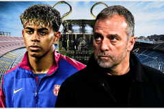 Barcelona Champions League Lamine Yamal Hansi Flick