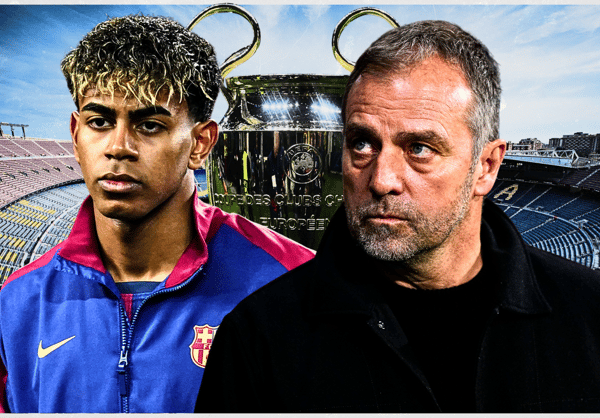 Barcelona Champions League Lamine Yamal Hansi Flick