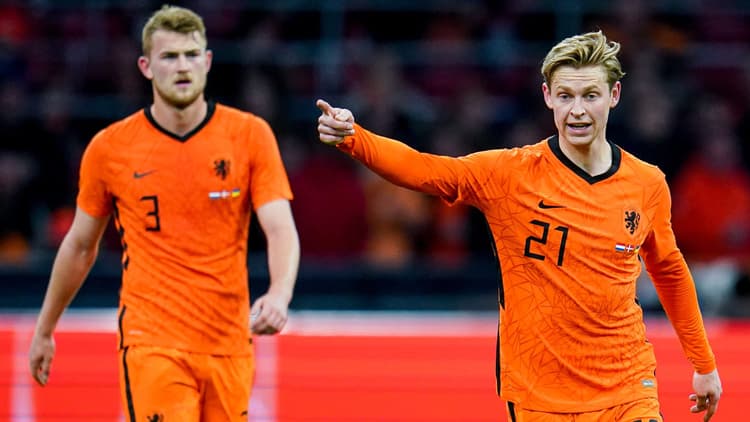 Matthijs de Ligt en Frenkie de Jong hebben van alle Oranje-spelers de hoogste salarissen.