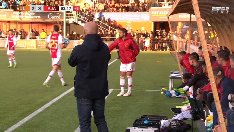 Dusan Tadić oefende tegen FC Volendam al als trainer van Ajax.