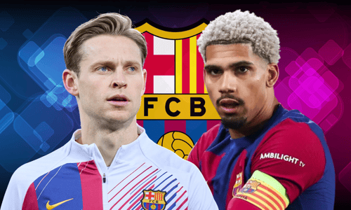 Frenkie de Jong, Ronald Araujo, Barcelona, 2023/24