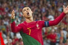 Al-Nassr's Cristiano Ronaldo playing for Portugal