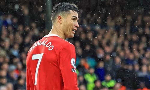 Cristiano Ronaldo in action for Manchester United