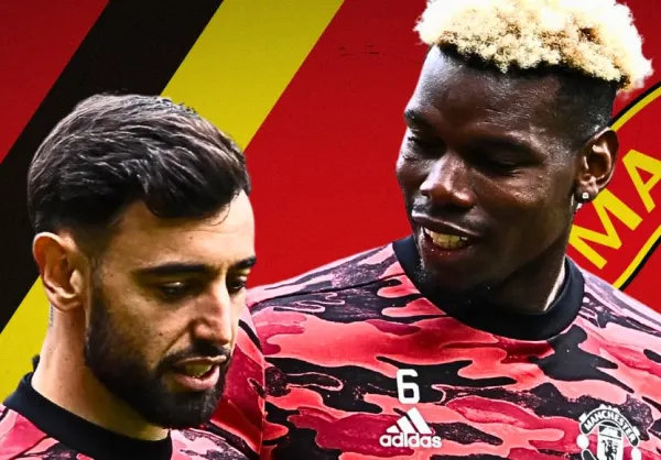 Bruno Fernandes, Paul Pogba, Man Utd