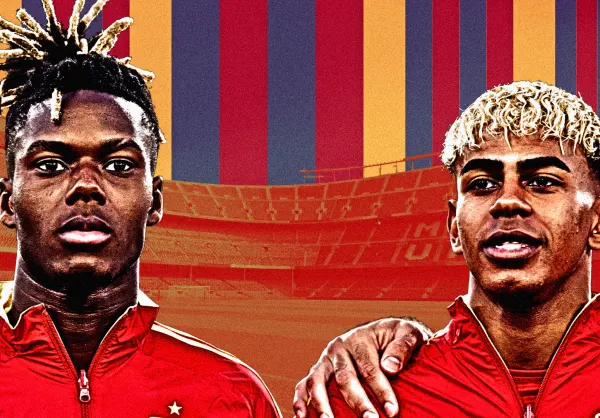 Nico Williams, Lamine Yamal, Barcelona