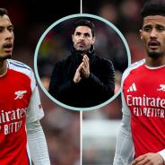 Gabriel, Mikel Arteta, William Saliba, Arsenal, 2024/25