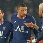 PSG's MNM front three: Lionel Messi, Kylian Mbappe and Neymar
