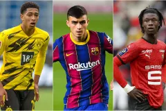 Golden boy contenders: Jude Bellingham, Pedri and Eduardo Camavinga