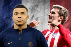 Kylian Mbappe, Antoine Griezmann, France, Euro 2024