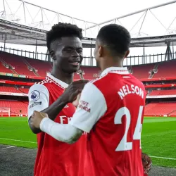 Reiss Nelson, Bukayo Saka, Arsenal, 2022/23