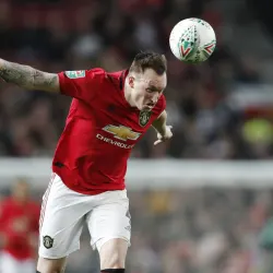 Phil Jones playing for Manchester United in January 2020