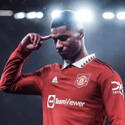 Marcus Rashford Man Utd celebration