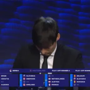 WATCH: S*x noises interrupt Euro 2024 draw as event forced to pause