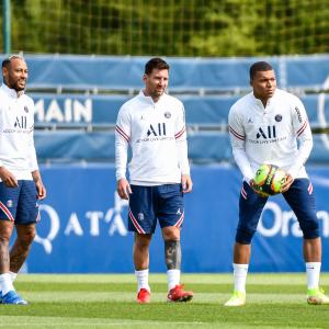 Mbappe, Messi and Neymar, PSG, 2021-22