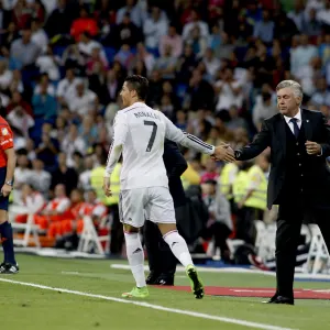 Cristiano Ronaldo and Carlo Ancelotti, Real Madrid