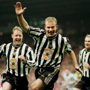 Alan Shearer scored 353 goals in all competitions after joining his hometown club from Blackburn in 1996.