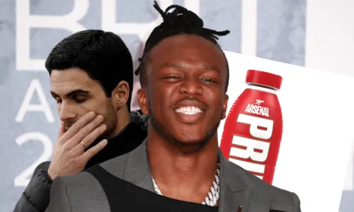 KSI, Mikel Arteta, Arsenal, bottle