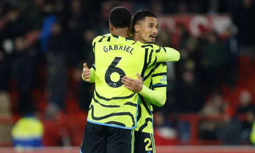 William Saliba, Gabriel Magalhaes, Arsenal, 2023/24