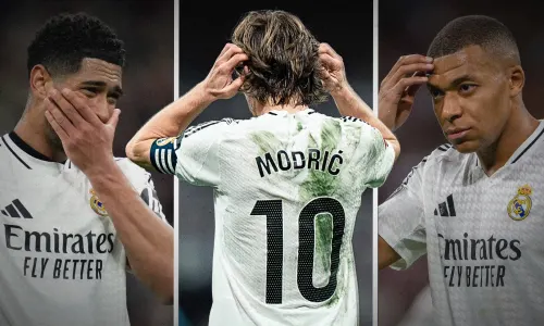 Luka Modric, Jude Bellingham, Kylian Mbappe, Real Madrid, 2024/25