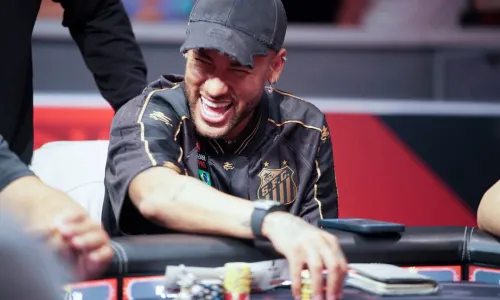 Neymar, Santos, Poker