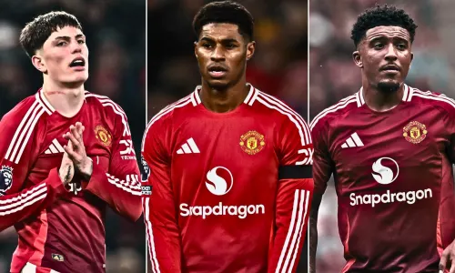 Alejandro Garnacho, Marcus Rashford, Jadon Sancho, Man Utd