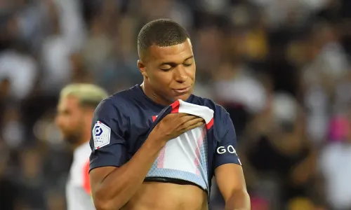 Kylian Mbappe after an abject display for PSG against Montpellier.