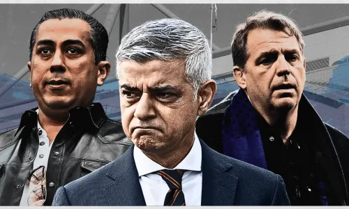 Sadiq Khan, Todd Boehly, Behdad Eghbali, Chelsea