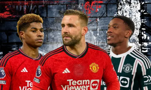 Luke Shaw, Marcus Rashford, Anthony Martial, Man Utd, 2023/24