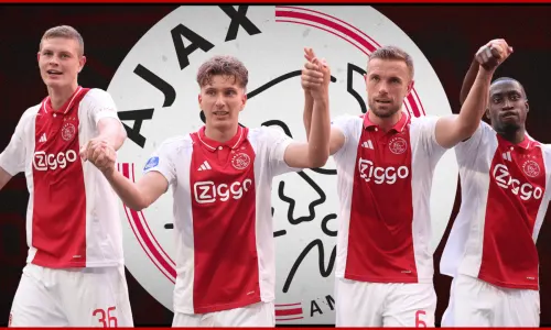 Dies Janse, Mika Godt, Jordan Henderson, Carlos Forbs, Ajax