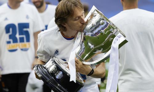 Luka Modric was one of four Real Madrid players in the team of the season