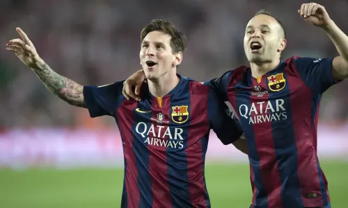 Lionel Messi and Andres Iniesta, Barcelona
