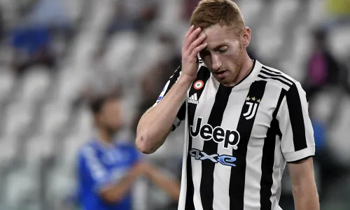 Dejan Kulusevski reacts to Juventus' Serie A loss to Empoli a day after losing Cristiano Ronaldo to man Utd