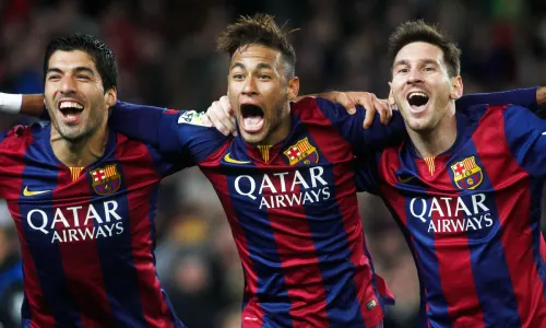 Luis Suarez, Neymar, Lionel Messi, Barcelona