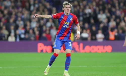 Conor Gallagher playing for Crystal Palace on loan from Chelsea