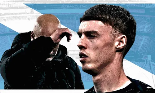 Pep Guardiola, Cole Palmer, Man City