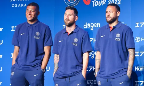 Kylian Mbappe, Lionel Messi, Neymar, PSG, 2022/23