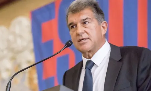 Barcelona president Joan Laporta was left fuming by the comments from Javier Tebas