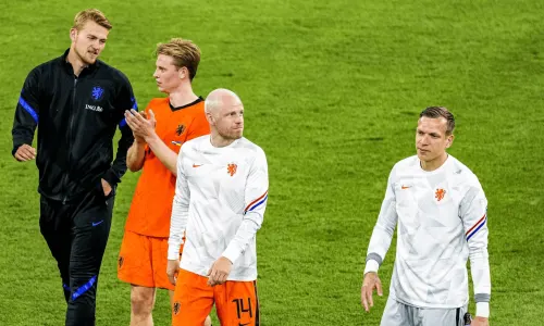 Marco Bizot, Matthijs de Ligt, Frenkie de Jong, Davy Klaassen, Oranje
