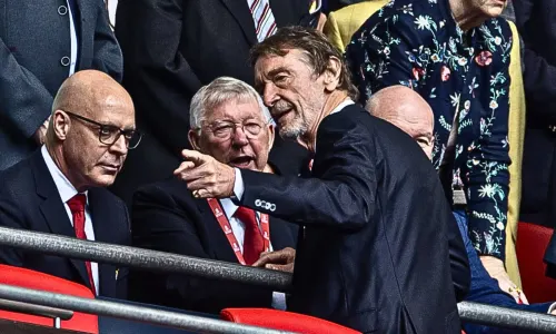 Sir Dave Brailsford, Sir Alex Ferguson, Sir Jim Ratcliffe, Man Utd