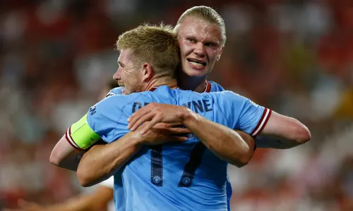 Erling Haaland and Kevin de Bruyne, Manchester City, 2022/23