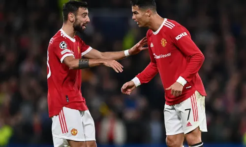 Bruno Fernandes and Cristiano Ronaldo, Man Utd, 2021-22