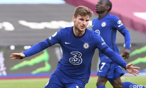 Timo Werner has six goals in 31 Premier League games