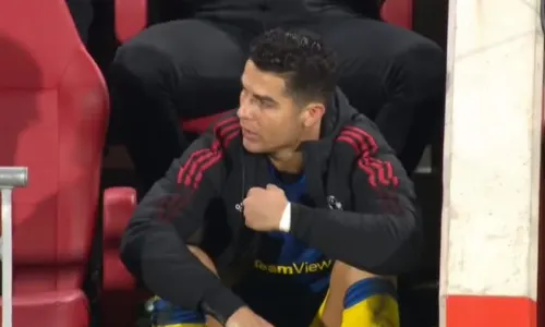 Cristiano Ronaldo angry at being subbed at Brentford