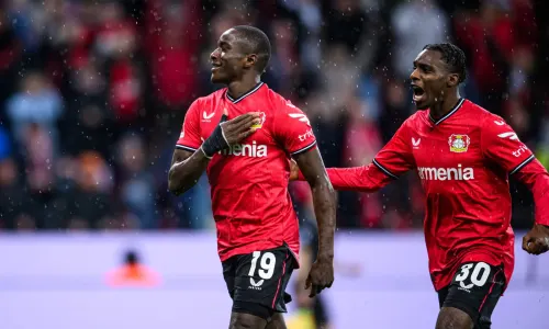 Moussa Diaby Jeremie Frimpong Bayer Leverkusen 2022-23