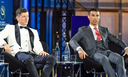 Robert Lewandowski and Cristiano Ronaldo.
