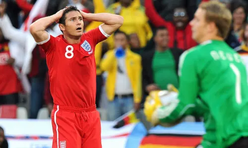 Frank Lampard after the goal that wasn't against Germany.