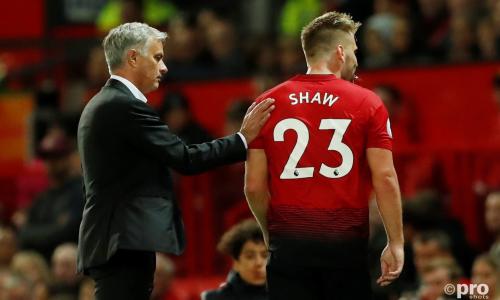 Luke Shaw and Jose Mourinho, Man Utd