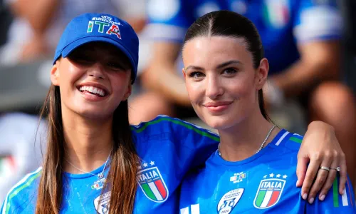 Federico Chiesa's partner Lucia Bramani, Nicolo Fagioli's partner Giulia Bernacci, Euro 2024